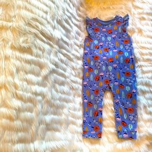 Pretty Floral Ruffled Romper